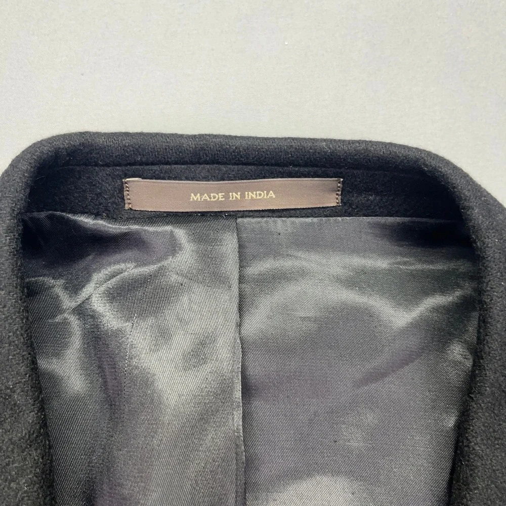Tasso Elba Cashmere Blazer Sport Coat Jacket Black Soft Size 42R‎ Career